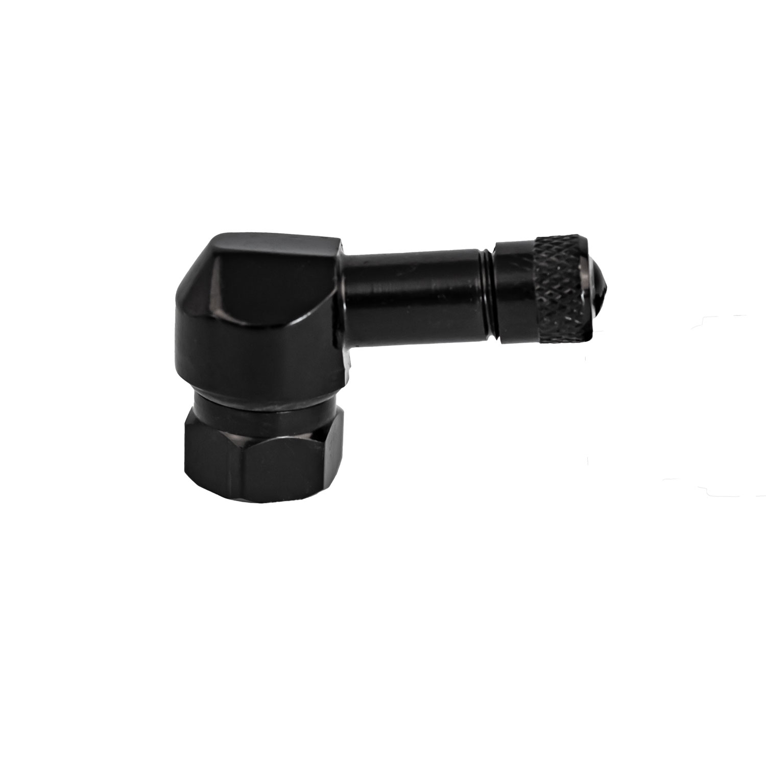 100 Stück - Clamp-In Motorrad Alu-Ventil Schwarz 8,3 mm