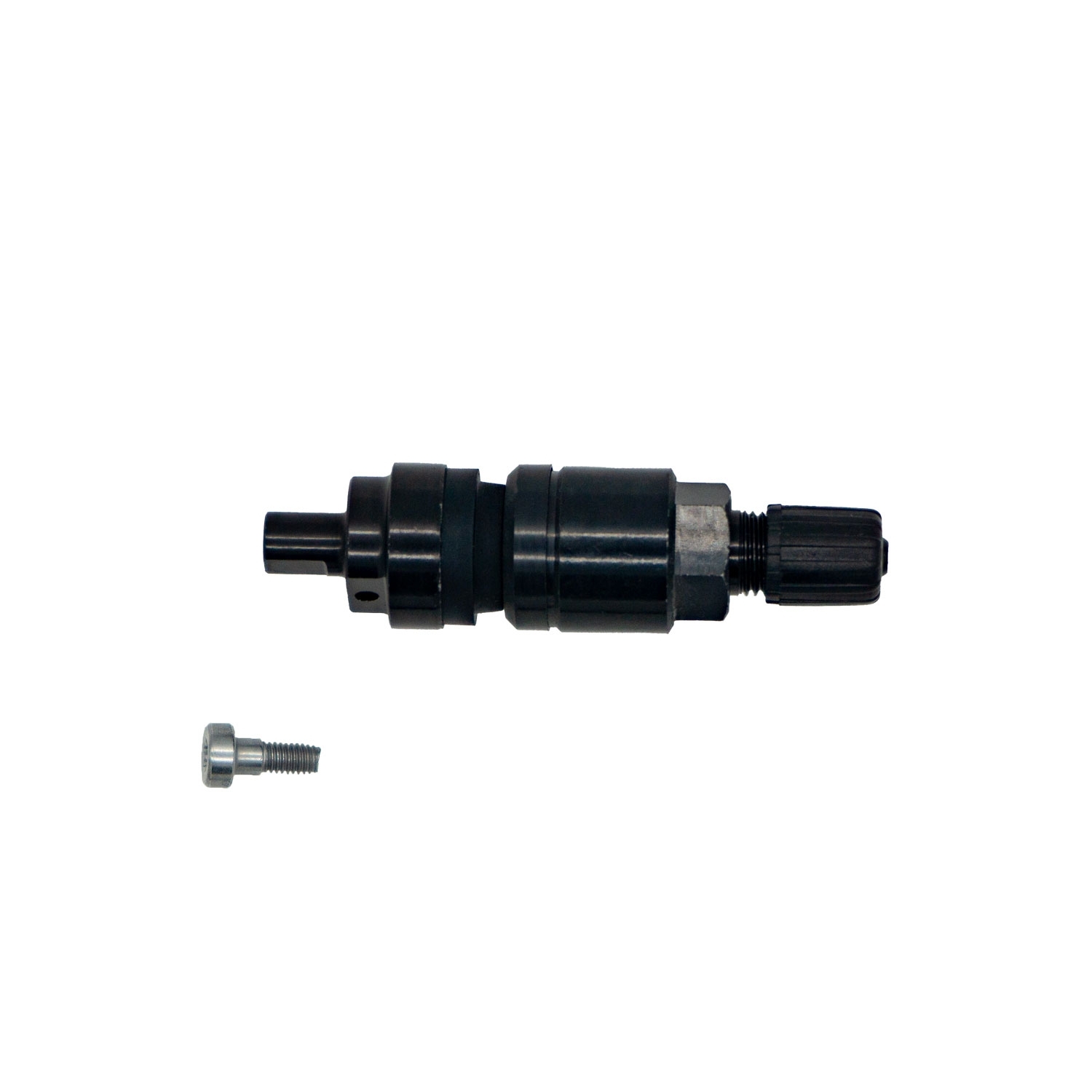 Clamp-In Alu Ventil für Schrader EZ 2.0/FARADAY Schwarz - 1 Stück