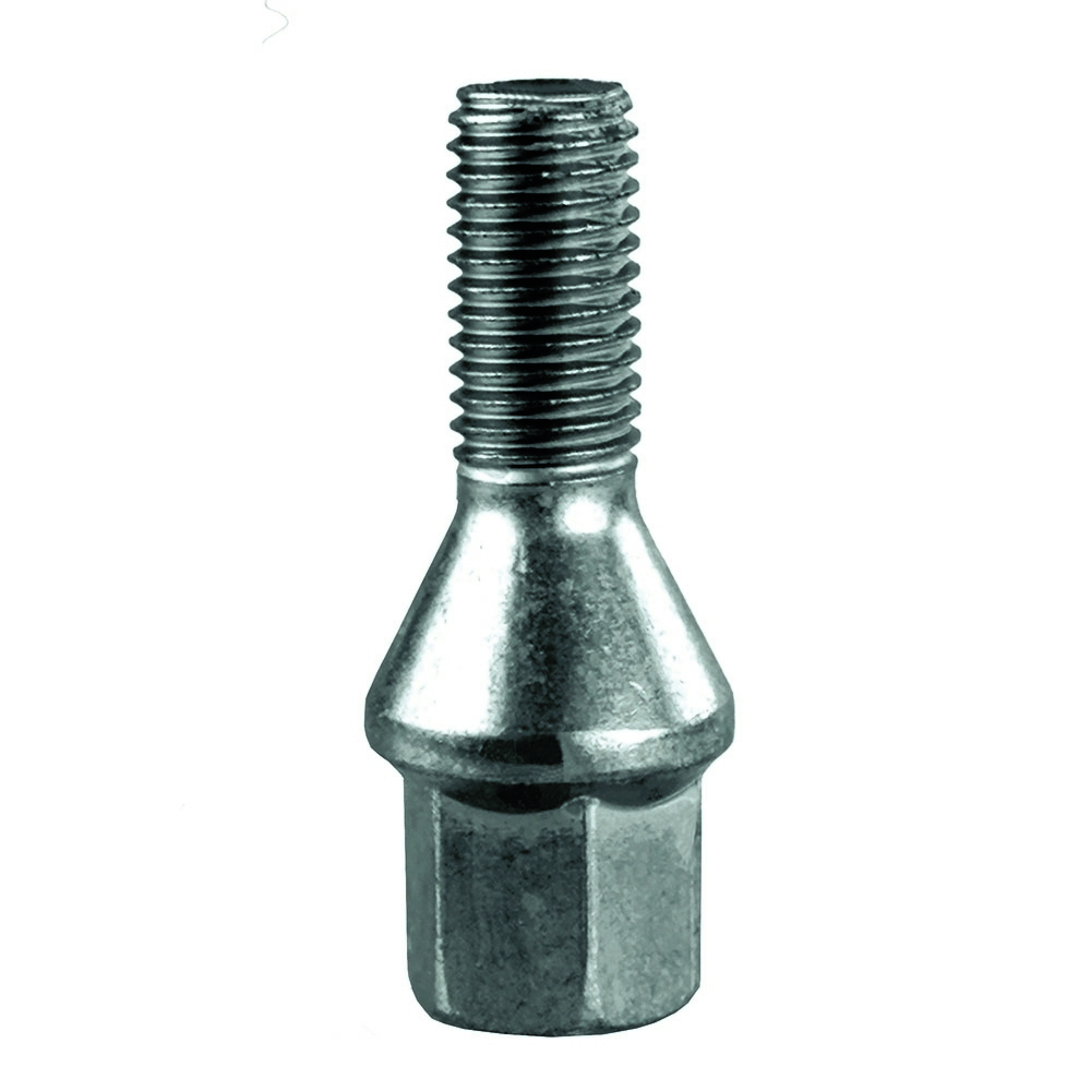 Radschraube  silber M12 x 1.25 x Länge 22/48 mm mit Kegelbund 60°