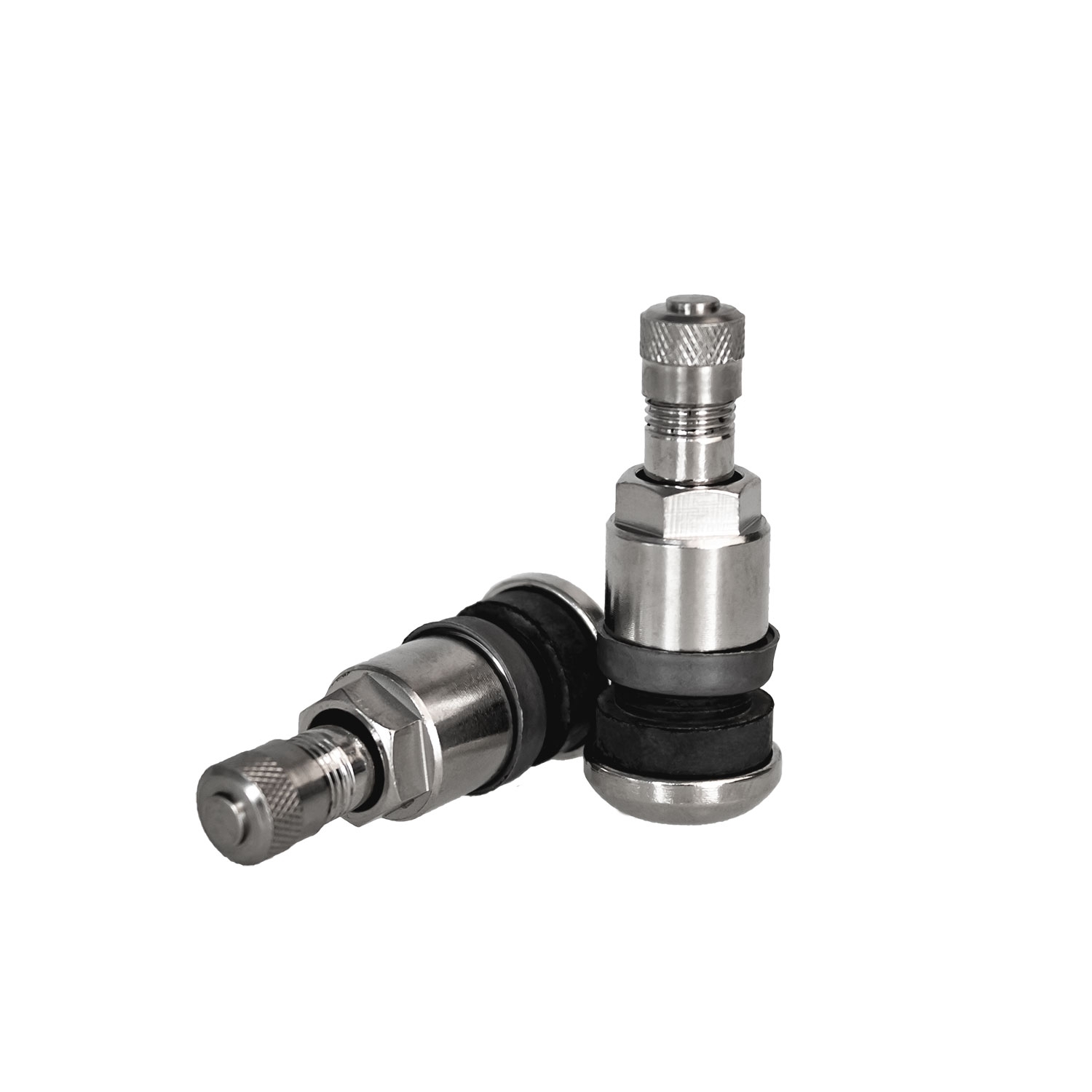 20 Stück Metallventil Messing - MS525N - silber