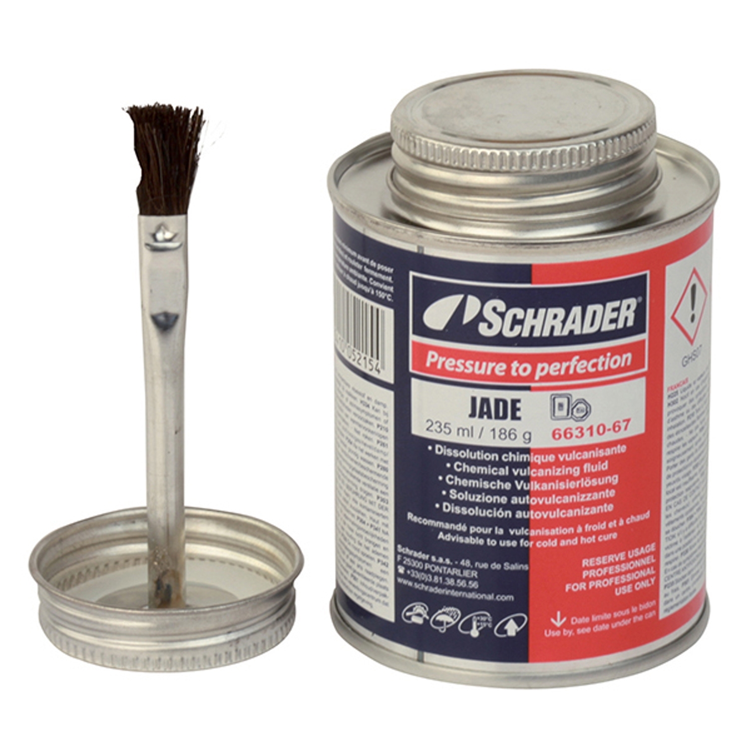 Schrader Chemische Vulkanisierlösung Jade 235 ml Dose mit Pinsel