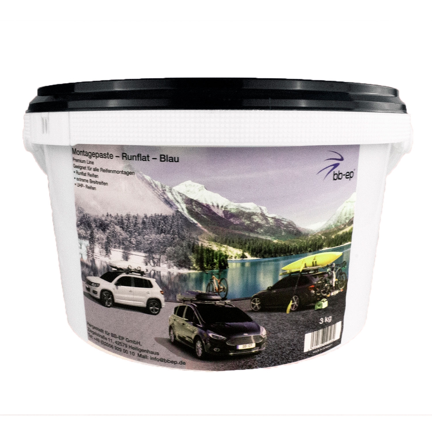 Premium Reifenmontagepaste Wax blau für Run-Flat Reifen 3KG