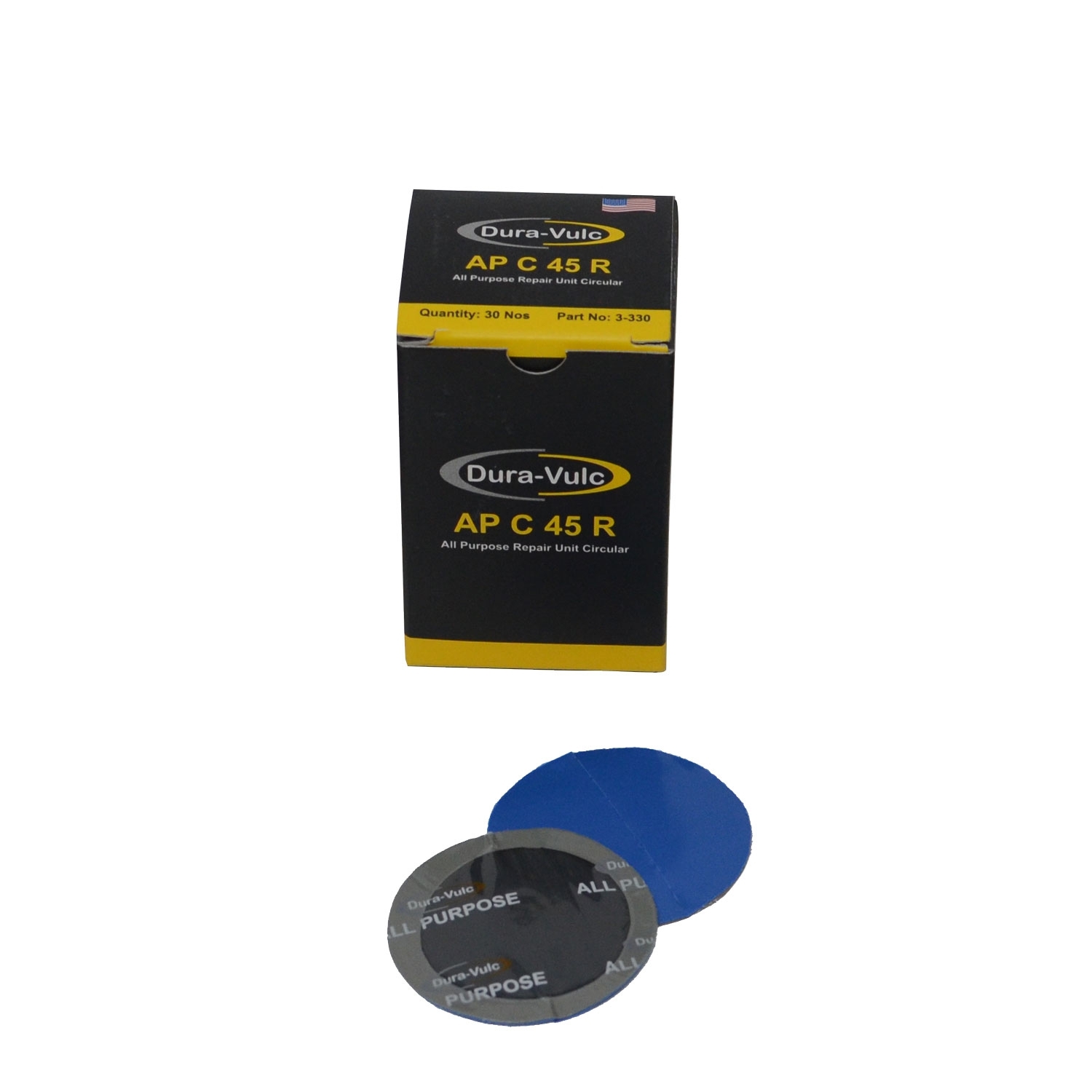 DURA-VULC SOFT CUSHION ALL PURPOSE REPAIR UNIT CIRCULAR APC45R 30/BOX (1)