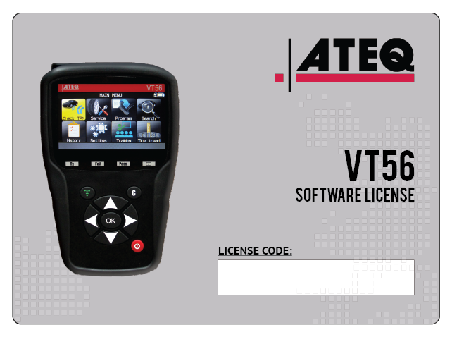 ATEQ VT56 RDKS Gerät Software Update – Lizenzcode für 1 Jahr ( ATEQ VERSION)