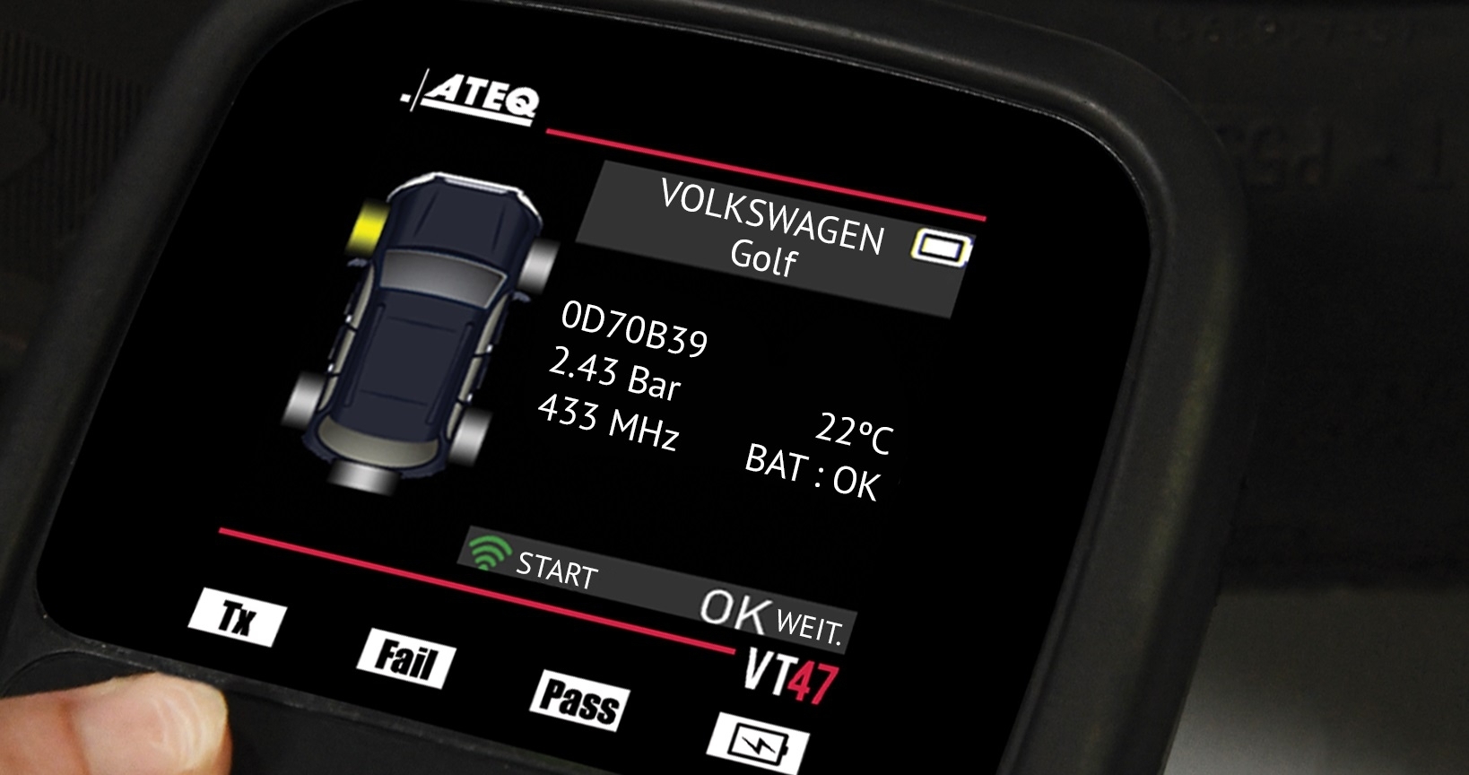 ATEQ VT47 BLE - RDKS / TPMS Programmierwerkzeug inkl. 3 Jahre Softwarelizenz