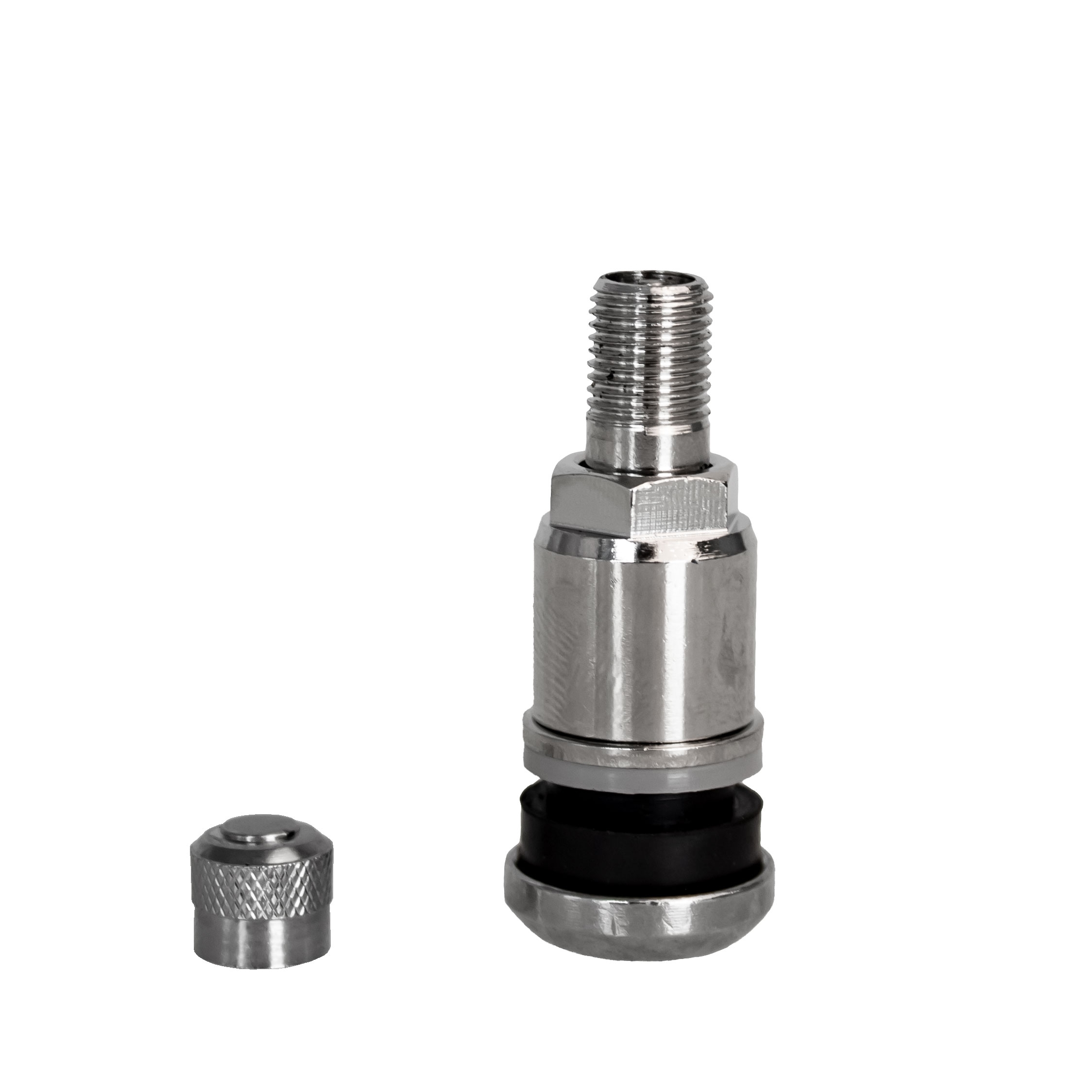 20 Stück Metallventil Messing - MS525N - silber