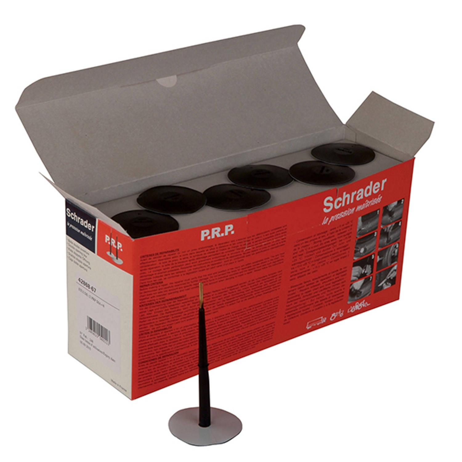 Schrader Reparatur Pilz PRP Durchmesser 8mm - 1 Pack a 12 Stück
