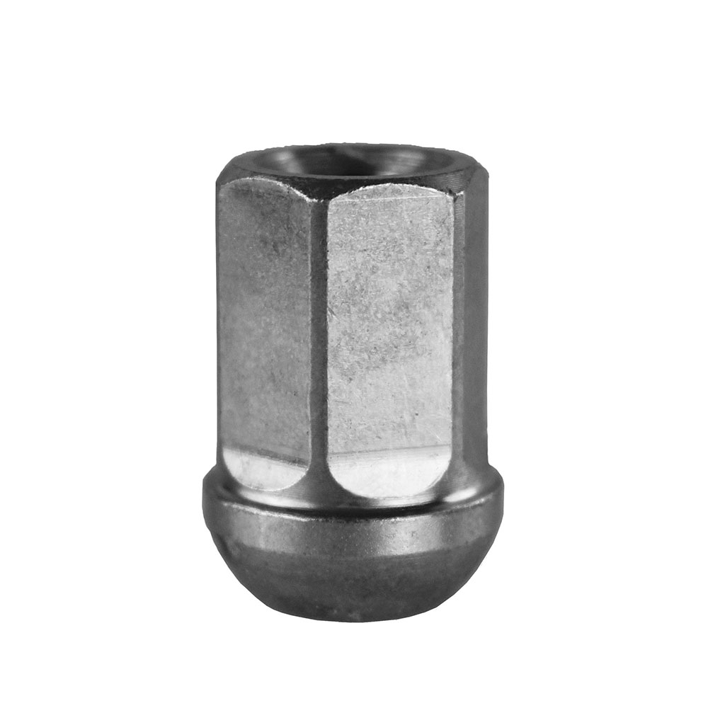 Radmutter silber M12 x 1.50 x 30 mm mit Kugelbund Radius 12 offen