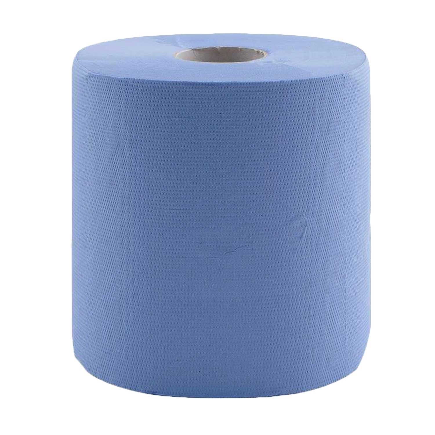 6 Putztuchrolle/Papierrollen ECO blau