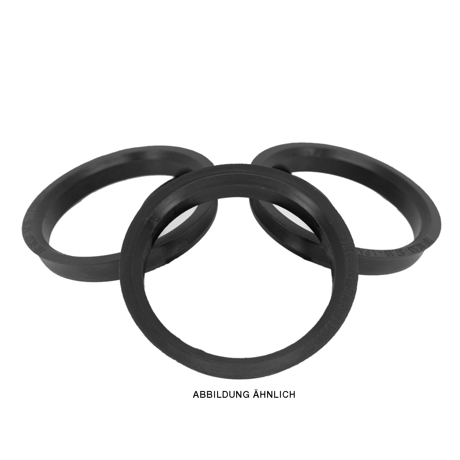 4x Universal-Zentrierring 72.6-65.1 mm für Alufelgen