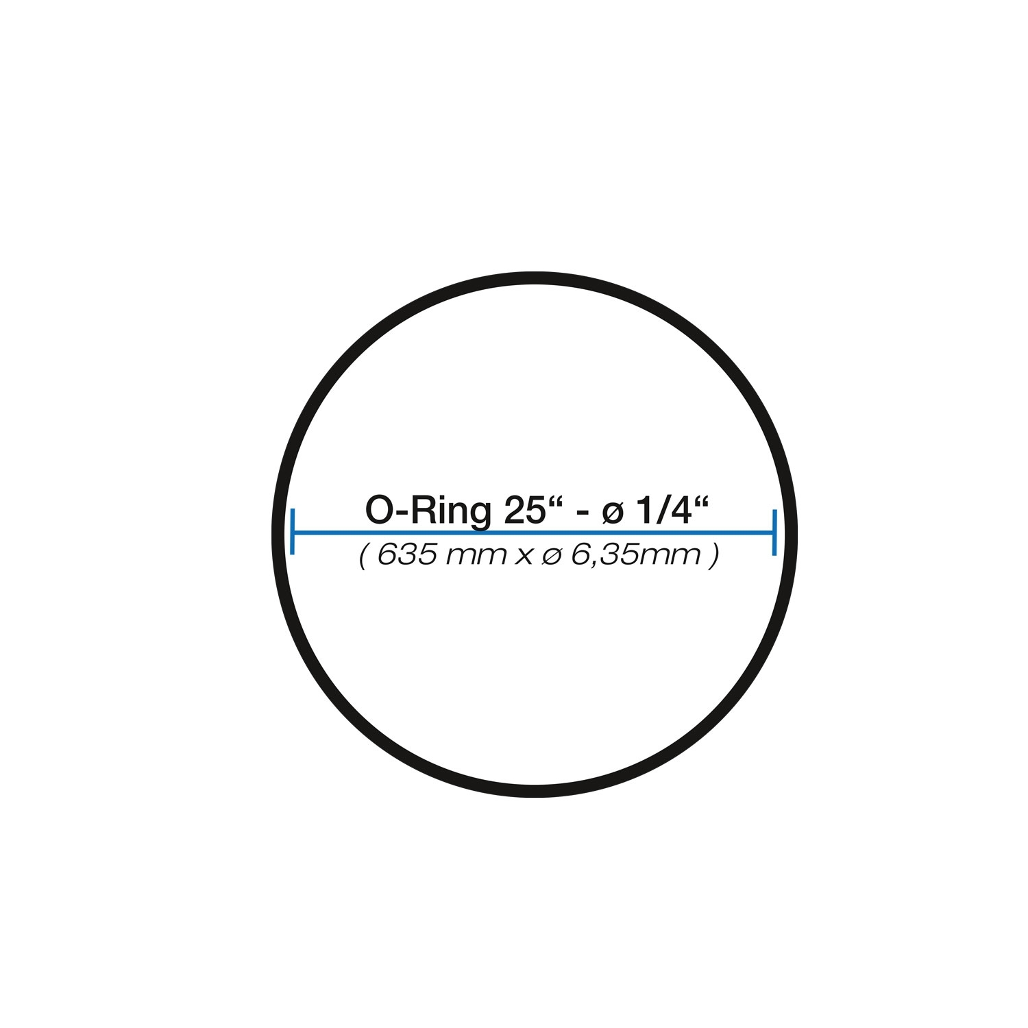 Felgen-Dichtring / O-Ring 25" x1/4" für Off-the-Road ( OTR ) Reifen