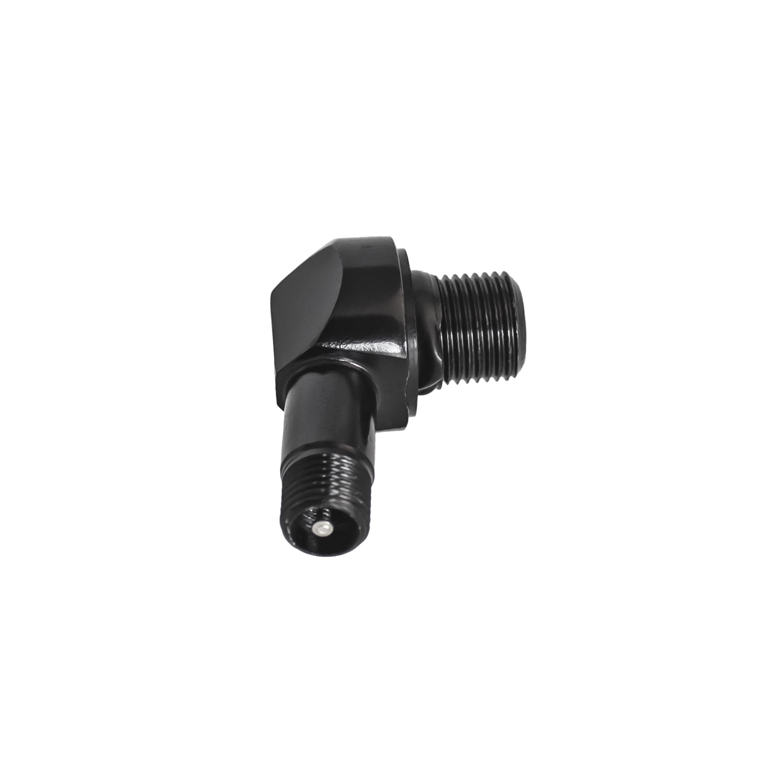 1 Stück - Clamp-In Motorrad Alu-Ventil Schwarz 11,3 mm