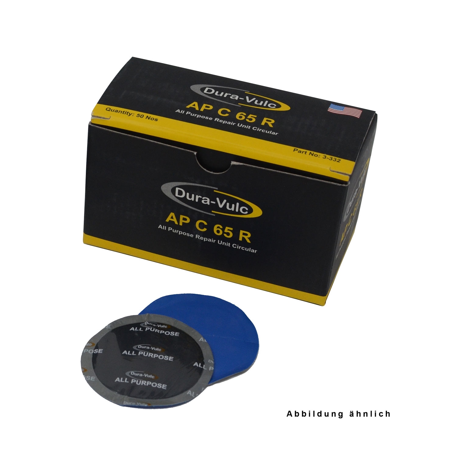 DURA-VULC SOFT CUSHION ALL PURPOSE REPAIR UNIT CIRCULAR APC55R 30/BOX (1)