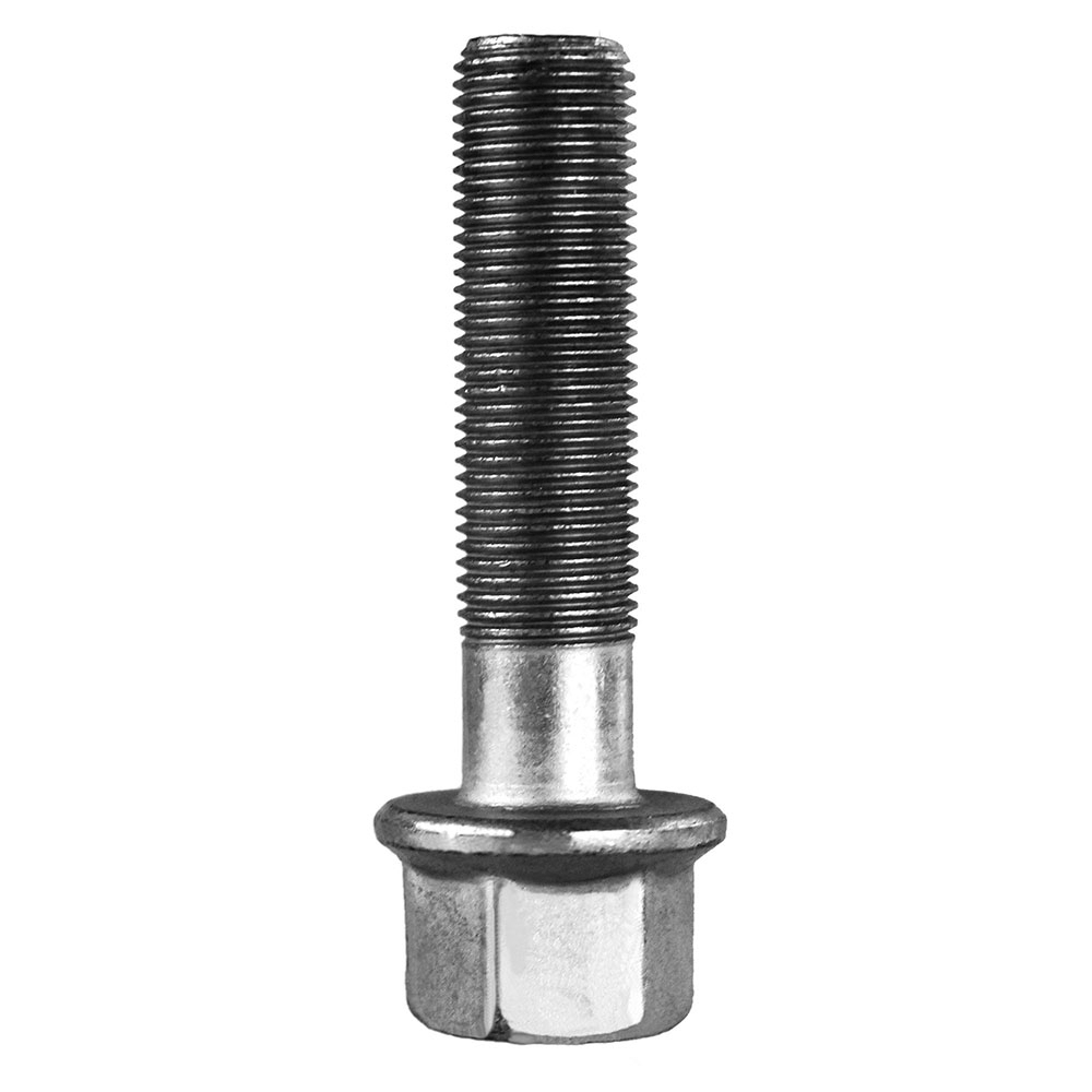Radschraube silber M14 x 1.50 x 38/54,5 mm flach