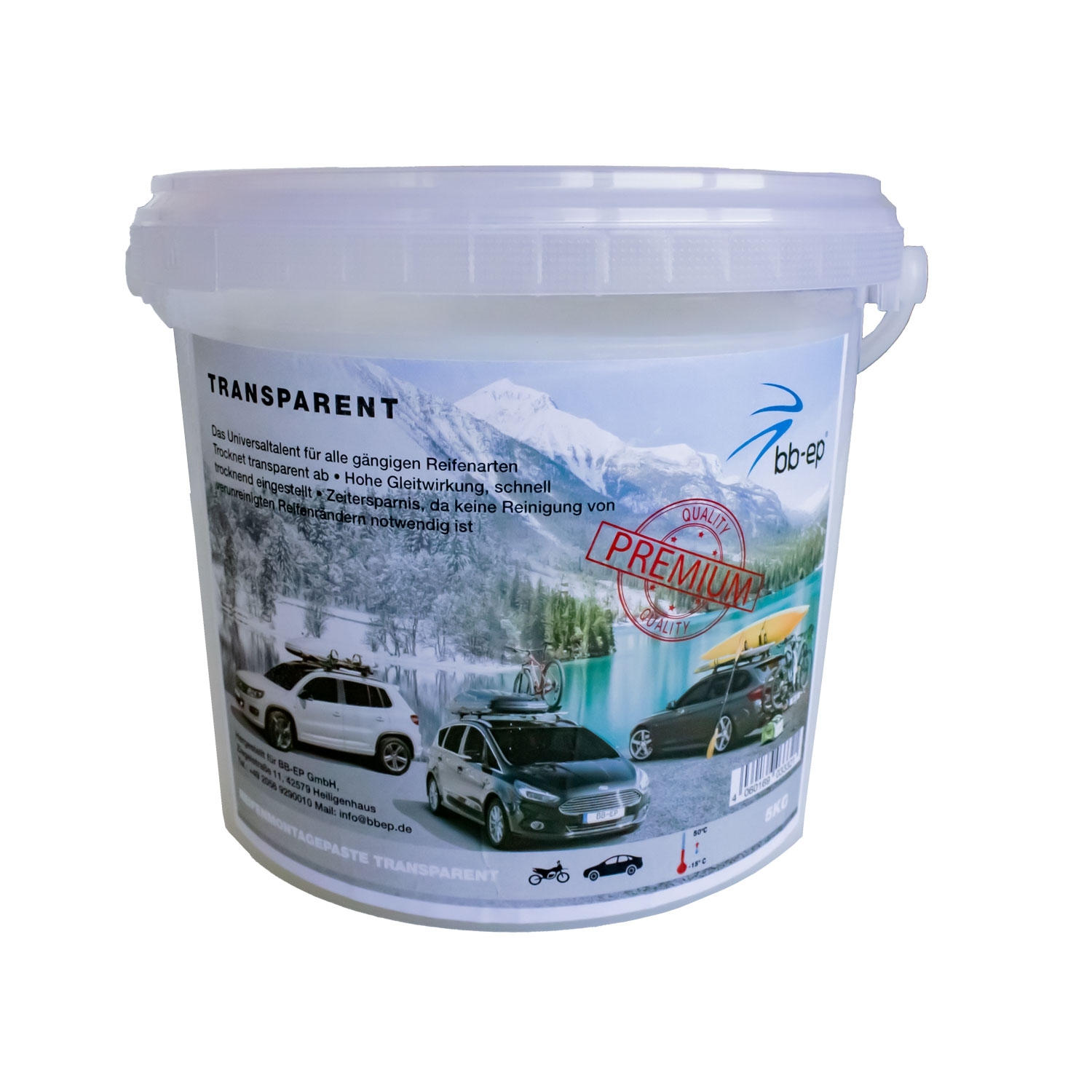 Profi-Premium  Reifenmontagepaste Wax 5 kg Transparent