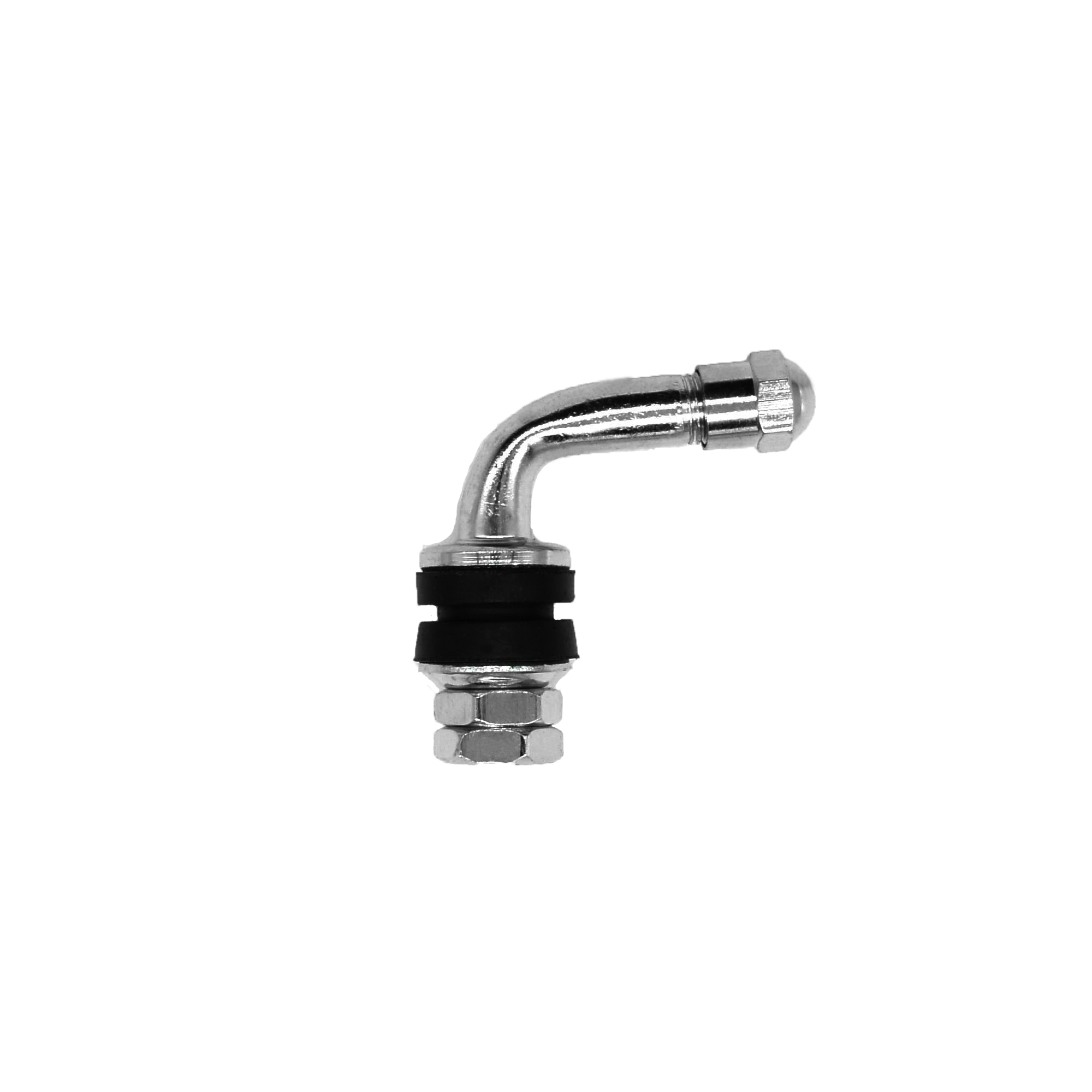 1 Stück - Clamp-In Metallventil / Winkelventil Gewinkelte 90°