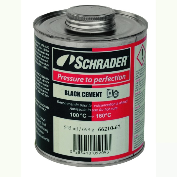 Schrader Heißlösungsmittel BLACK-CEMENT 945 ml Dose ohne Pinsel